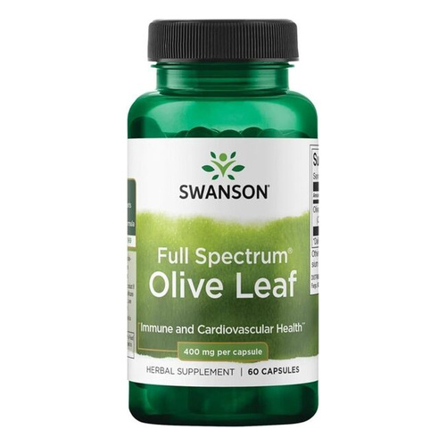 Swanson Full Spectrum Olive Leaf 400mg 60 Capsules