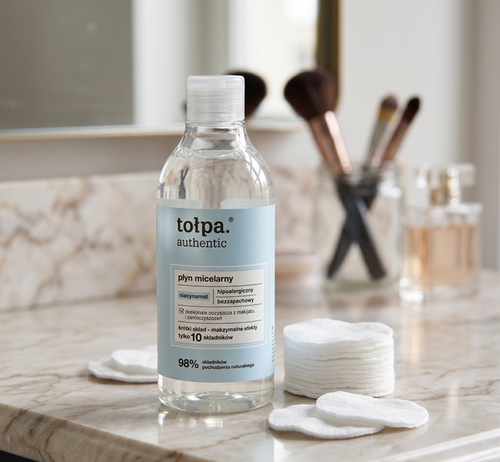 Tolpa Authentic Płyn Micelarny Hipoalergiczny Bezzapachowy do Demakijażu 300ml