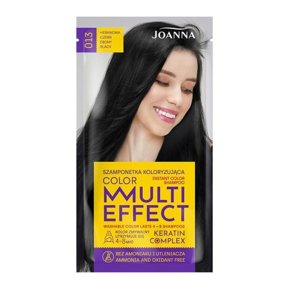 JOANNA MULTI COLOR Szamponetka /013/ koloryzująca Hebanowa czerń 1szt