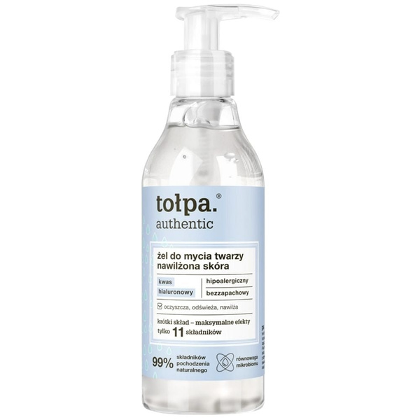 Tołpa Authentic Nawilżający żel do mycia twarzy 195ml