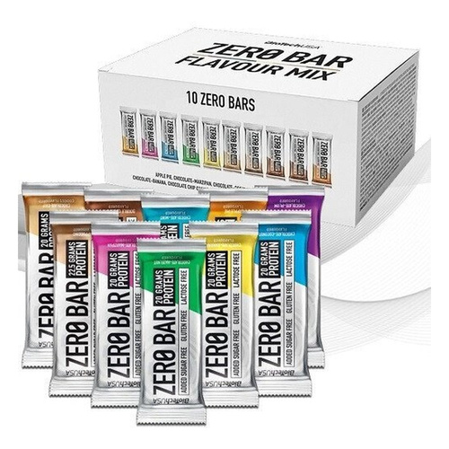 BioTechUSA Zero Bar Protein Bar, KIT Flavour Mix 10 x 50g