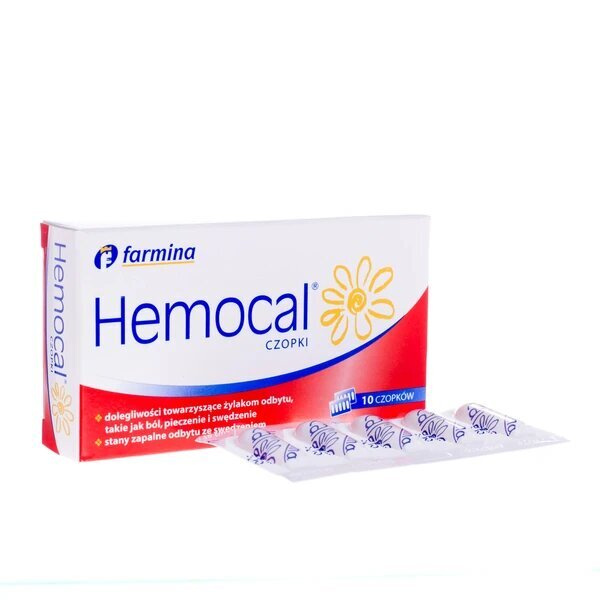 Hemocal Czopki Doodbytnicze 10 Sztuk