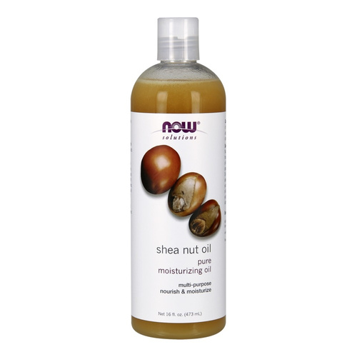 Now Foods Solutions Wielozadaniowy Olej z Orzechów Shea dla Ciała Skóry Głowy i Włosów 473ml