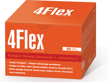 4Flex Kolagen Regeneracja Elementów Stawu Utrzymanie Masy Mięśniowej 30 Saszetek