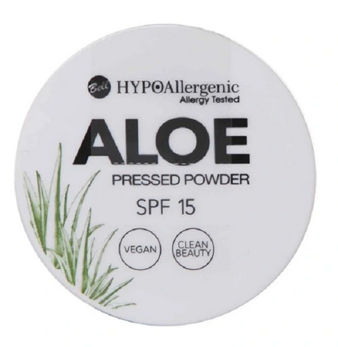 Bell Hypoallergenic Aloe Puder Prasowany do Twarzy Nr 01 SPF15 Wegański 5g