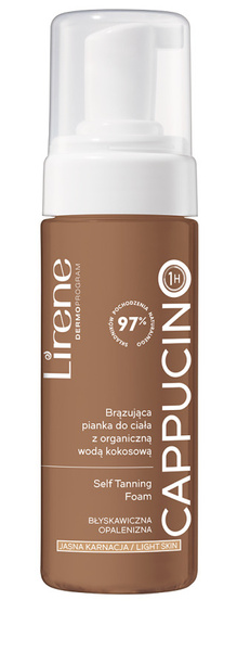 Lirene Perfect Tan Tanning Body Foam with Organic Coconut Water Capuccino 150ml Best Before 30.06.26