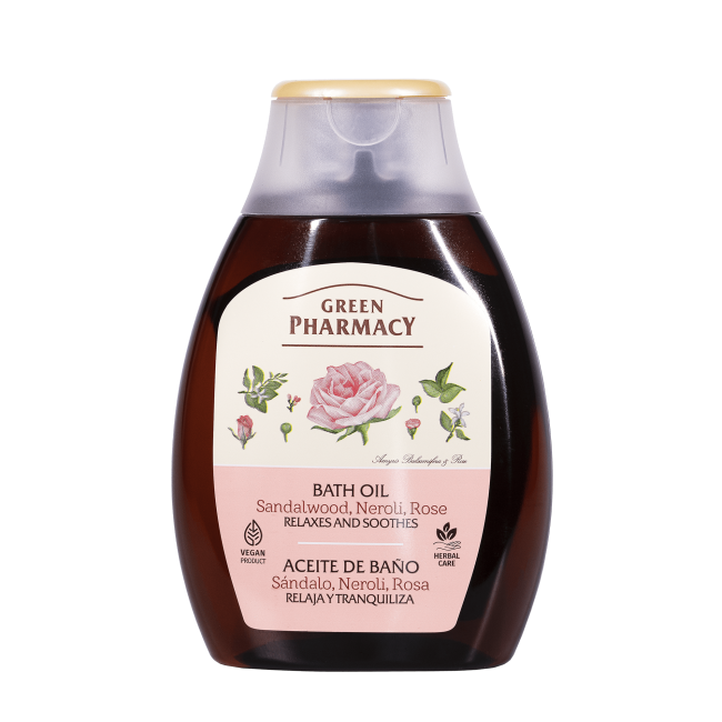 Green Pharmacy Olejek Kąpielowy Sandałowiec Neroli Róża 250ml