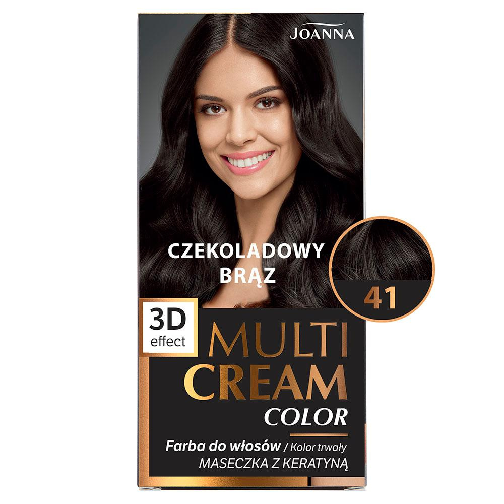 Joanna Multi Color Cream 3D Effect Farba do Włosów Nr 41 Czekoladowy Brąz 1 Sztuka