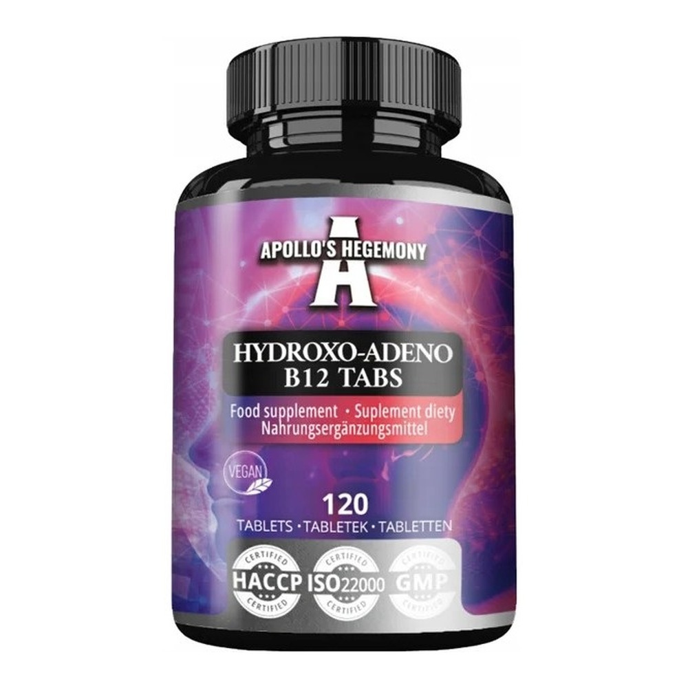 Apollo's Hegemony Hydroxo-Adeno B12 Witamina B12 w Tabletkach 120 Tabletek