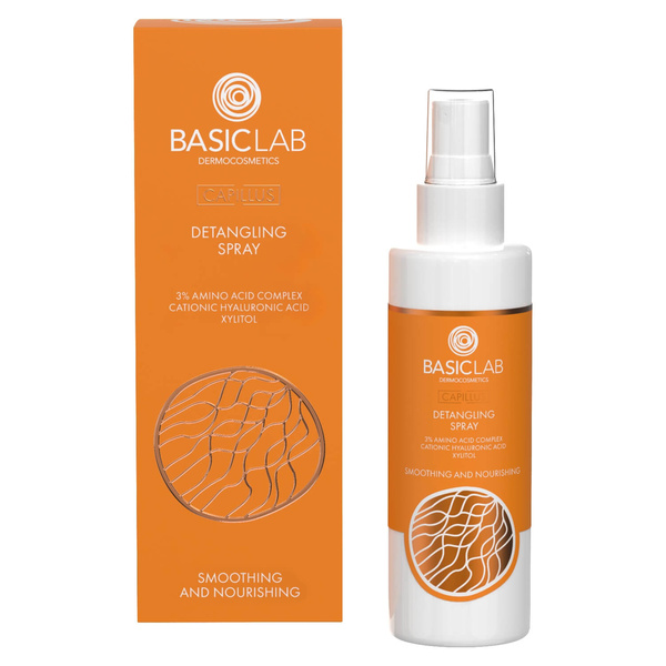 BasicLab Capillus Wygładzający Spray Ułatwiający Rozczesywanie Włosów 150ml