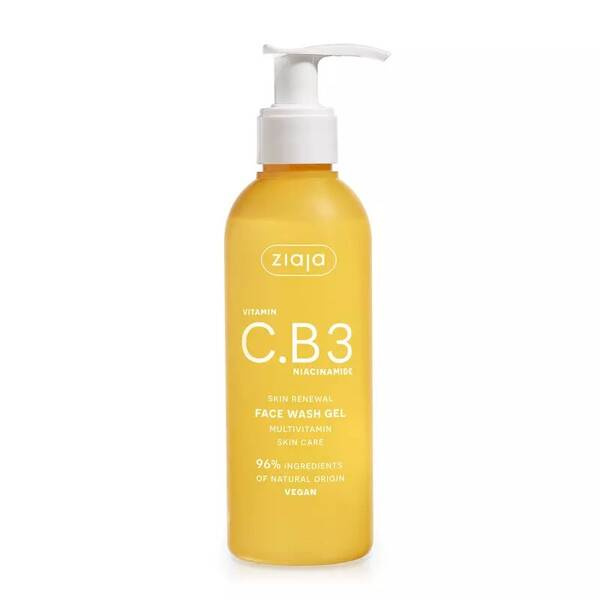 Ziaja Vitamin C.B3 Niacynamide Żel do Mycia Twarzy Vegan 190ml