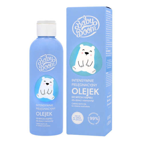 Bielenda BabyBoom Intesywnie Pielęgnujący Olejek do Mycia i Kąpieli Dzieci i Niemowląt 200ml