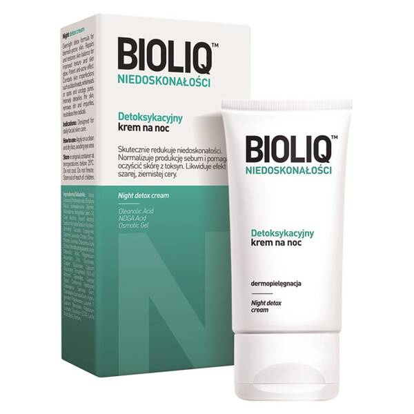 Bioliq Specialist Detoksykacyjny Krem przeciw Niedoskonałościom Skóry na Noc 30ml Best Before 31.01.27