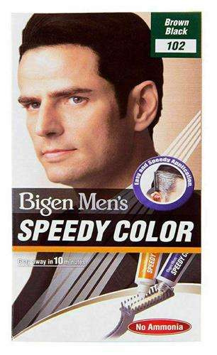 Bigen Speedy Color for Men Hair Dye No.102 Brown Black without Ammonia 1 Piece