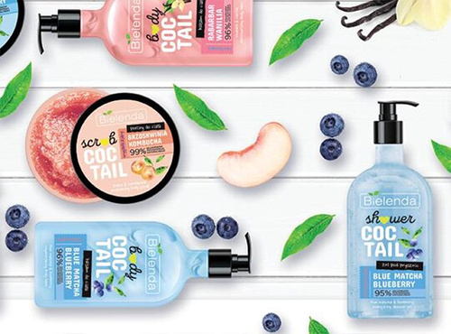 Bielenda Shower Coctail Żel pod Prysznic Energetyzujący Blue Matcha & Blueberry 400ml