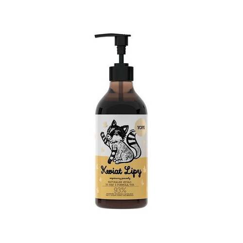 YOPE Liquid hand Soap We support Bees, Linden Flour 500ml