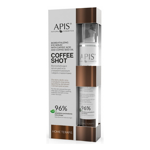 Apis Home terApis Coffee Shot Biorevitalizing Eye Serum With Caffeic Acid And Coffee Seed Oil 10ml
