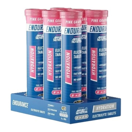 Endurance Hydration Electrolyte Effervescent Tablets, Pink Grapefruit - 6 x 20 tabs