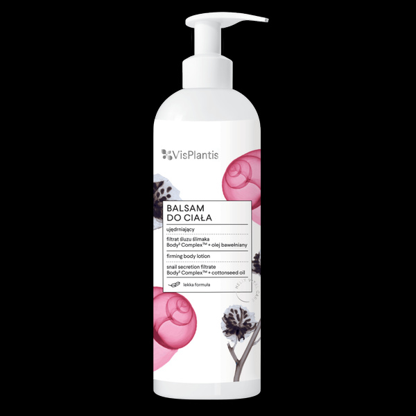 VIS PLANTIS balsam ujędrniający z filtratem śluzu ślimaka, Body3 Complex i Olejem bawełnianym 400ml