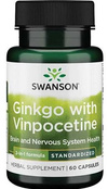 Swanson Ginkgo with Vinpocetine Standardized 60 Kapsułek