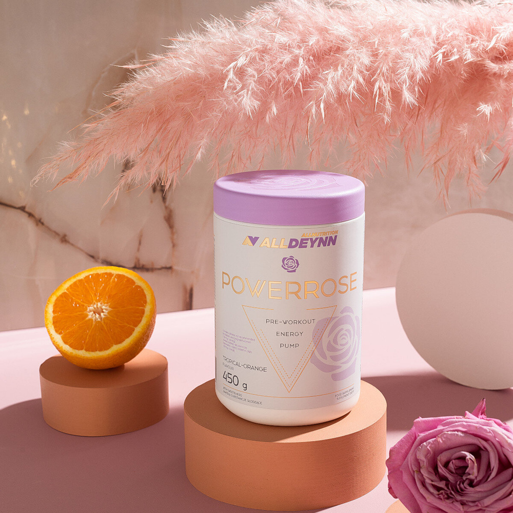 AllDeynn Powerrose Tropical Oragne Formuła dla Kobiet Siła i Energia 450g Best Before 31.12.25
