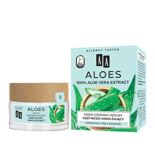 AA ALOES 100% aloe vera extract Day/Night cream regenerating&strengthening,50ml