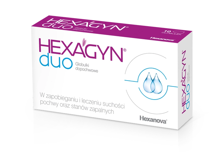 Hexagyn Duo Vaginal Suppositories 10 Pieces
