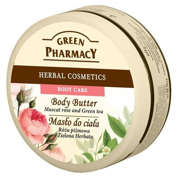 GREEN PHARMACY masło do ciała Róża Piżmowa Zielona Herbata 200ml