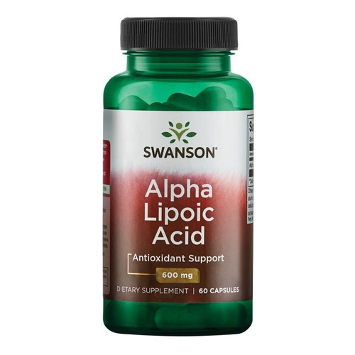 Swanson Alpha Lipoic Acid 600mg Kwas Alfa Liponowy 60 Kapsułek