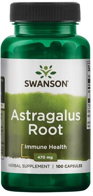 Swanson Astragalus Root 470mg Wspiera Odporność i Układ Krążenia 100 Kapsułek