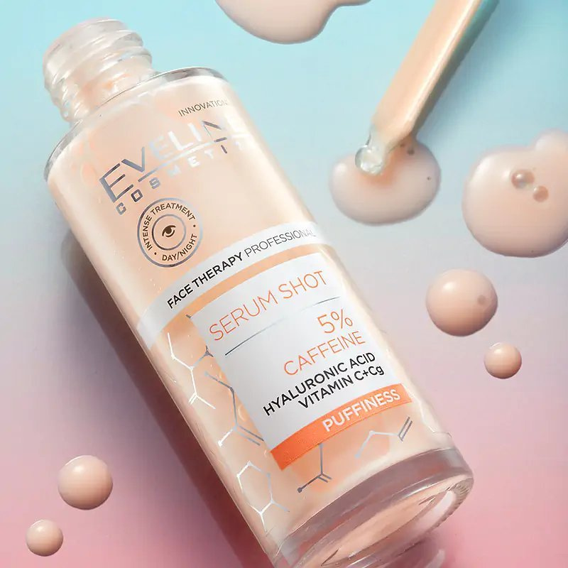 Eveline Face Therapy Professional Serum Shot Treatment 5% Caffeine Puffiness 30ml