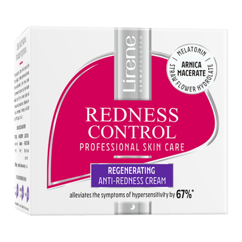Lirene Redness Control Regenerating Cream Soothing Redness for Sensitive Skin at Night 50ml