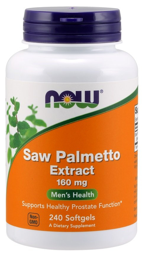 NOW Foods Saw Palmetto Extract 160mg For Healthy Prostate Function 240 Softgels