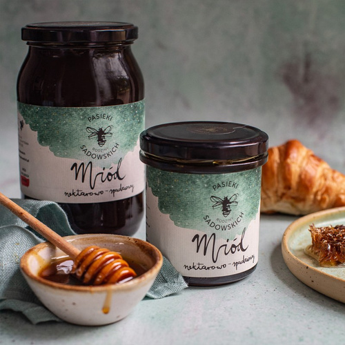 Pasieki Sadowskich Miód Nektarowo-Spadziowy 1200g