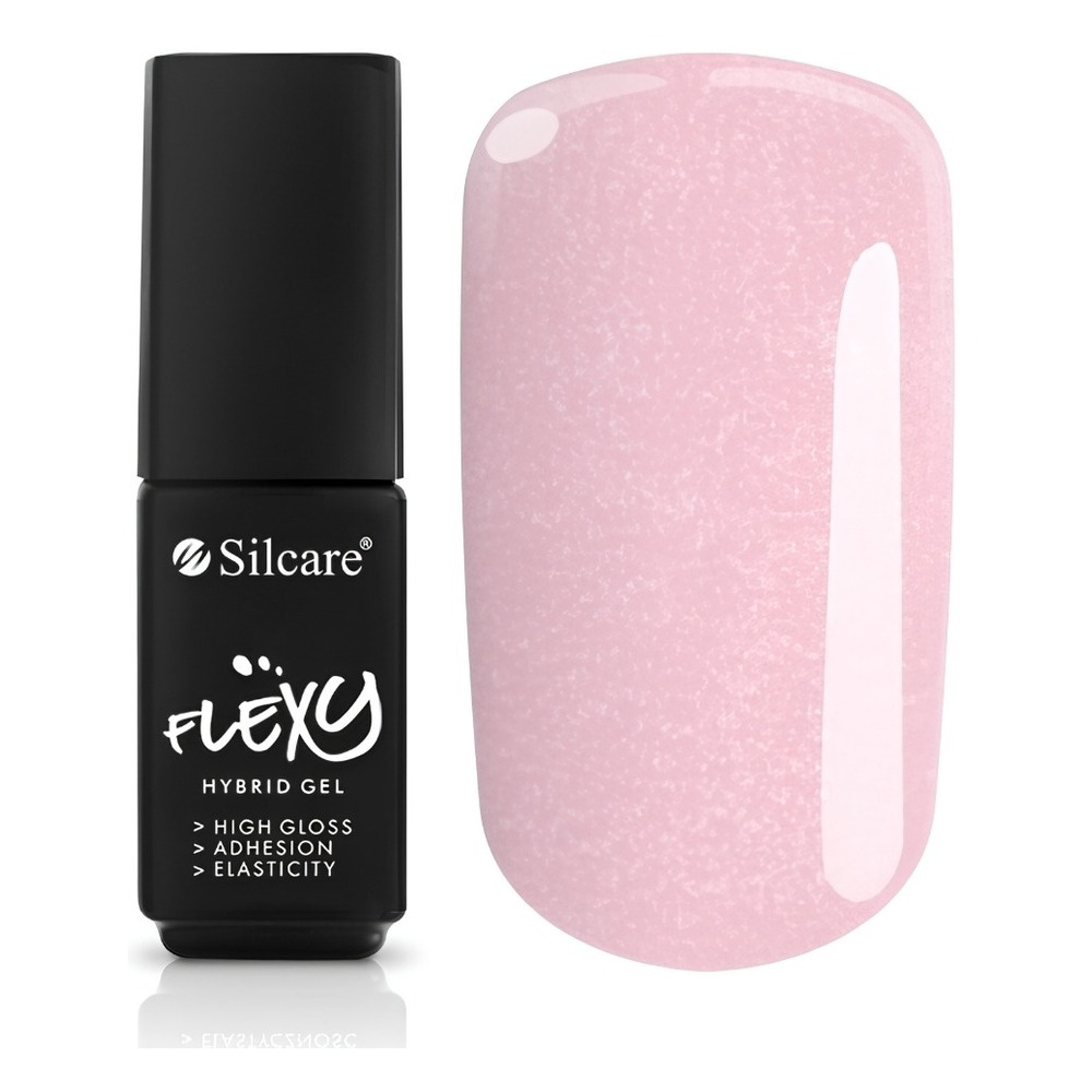 Silcare Flexy UV/LED Hybrid Nail Polish 166 Shimmer Pink 4.5g
