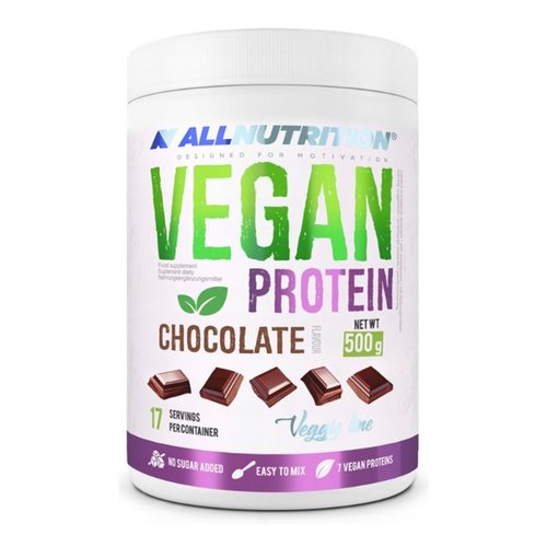Allnutrition Vegan Protein Wysokobiałkowa Odżywka Czekolada 500g