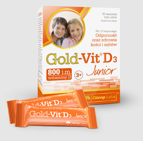 Gold - Vit D3 Junior malinowy 30 saszetek