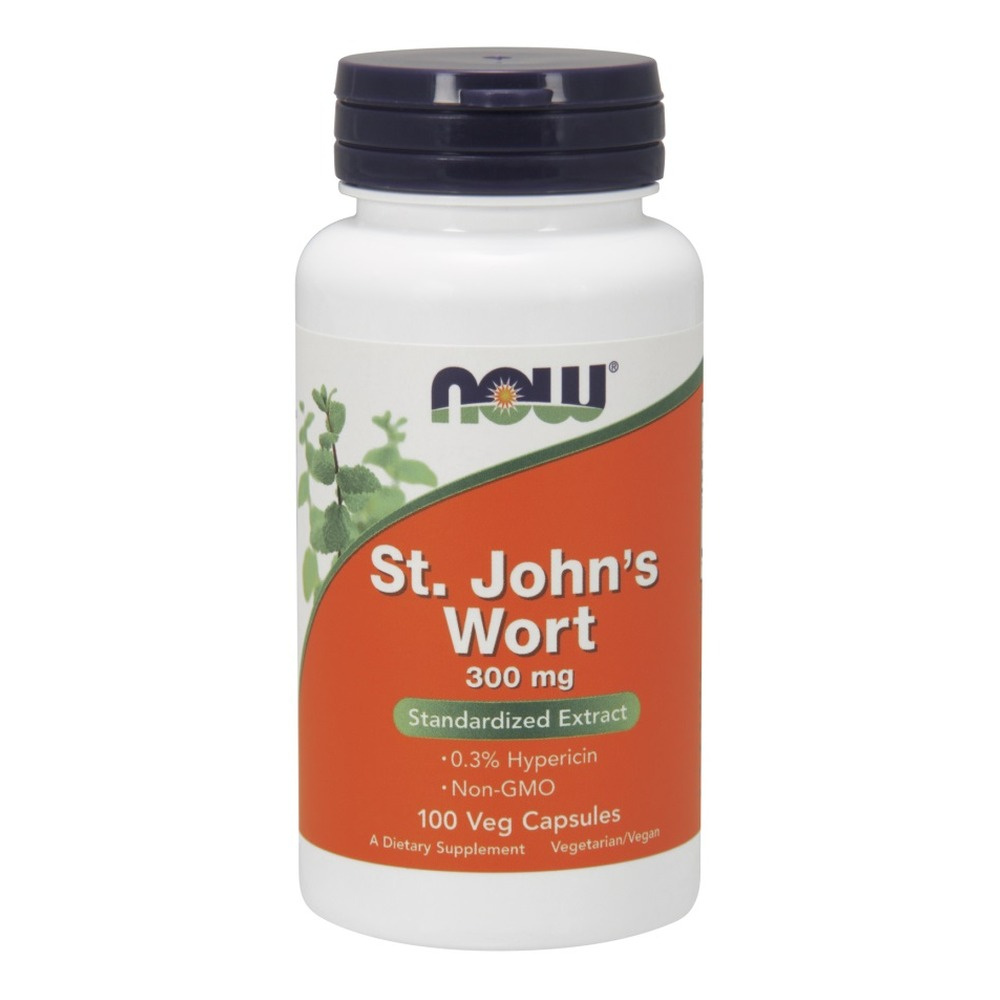 Now Foods St. John's Wort Dziurawiec 300mg Wspomaga Układ Moczowy i Trawienny Łagodzi Napięcia Nerwowe 100 Kapsułek