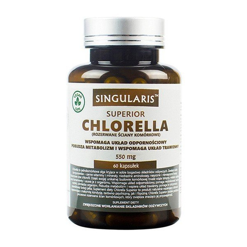 Chlorella single 550 mg capsules, 60pcs