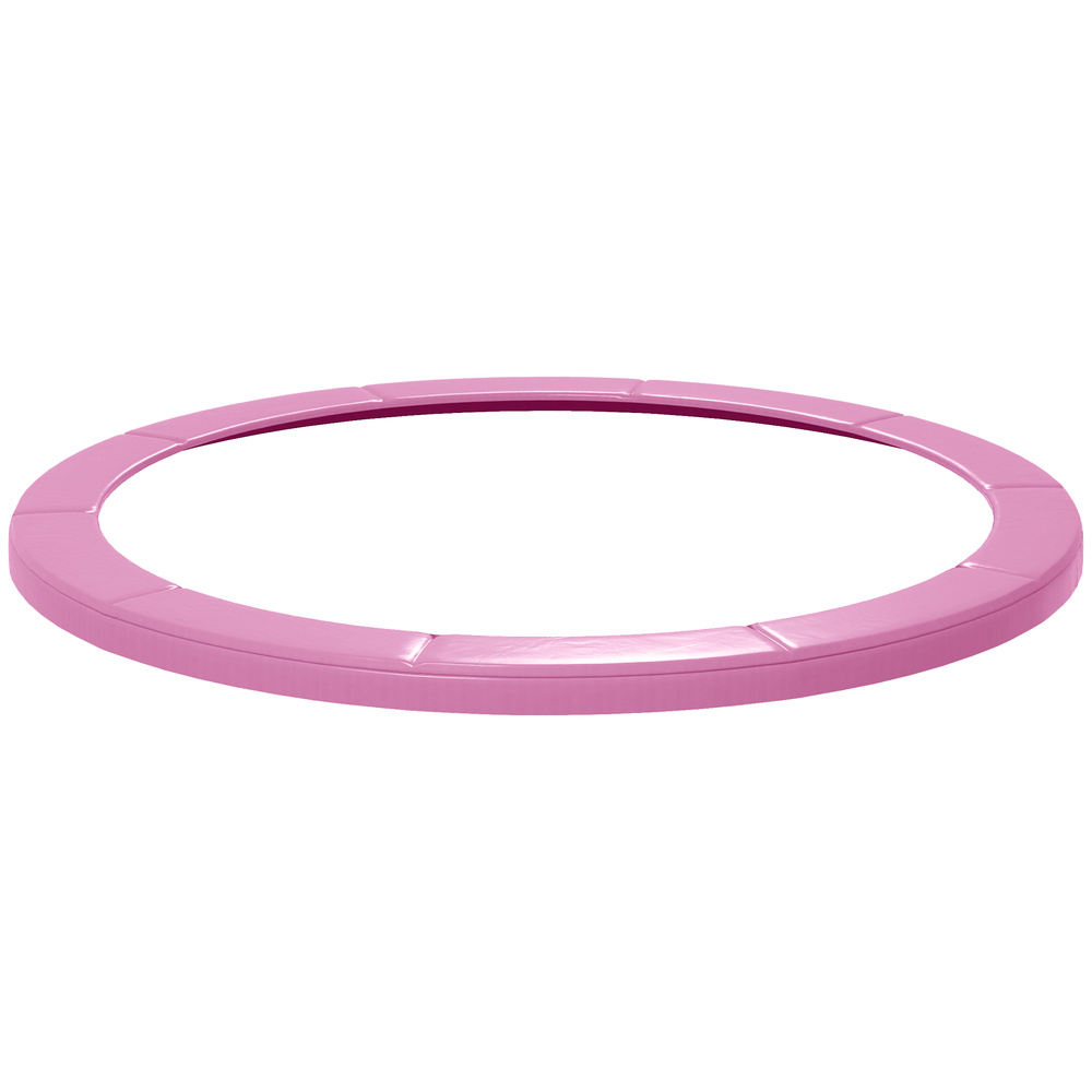 SPORTNOW 10FT Trampoline Spring Cover, Plastic Trampoline Pad Replacement with Elastic Cord, Waterproof, UV Resistant and Tear-Resistant, Pink