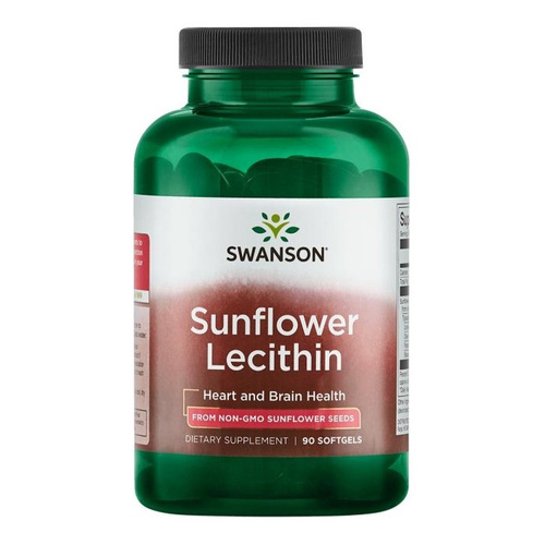 Swanson Sunflower Lecithin Supports Memory & Concentration 90 Capsules