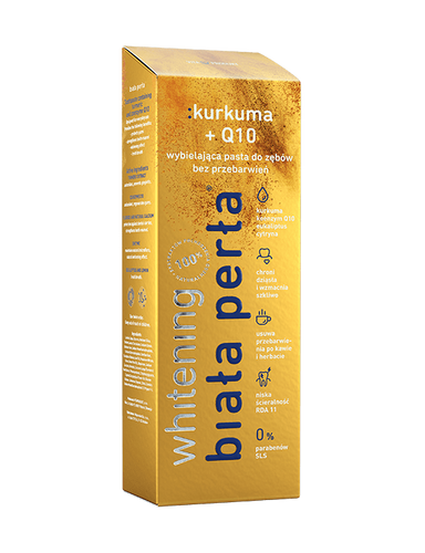 Biała Perła Whitening Toothpaste without Discoloration Turmeric + Q10 75ml