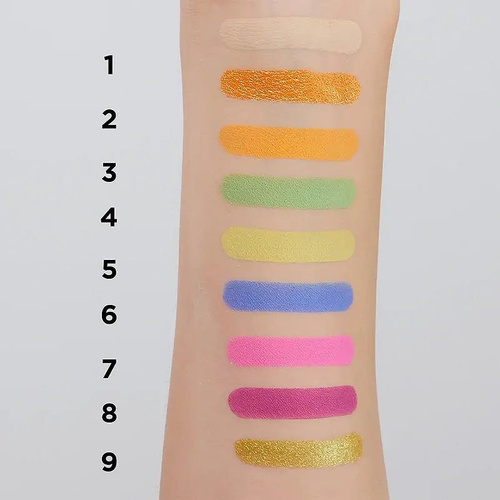 Eveline Eyeshadow Palette 9 Colours Look Up Neon Lime Eyeshadow 10.8g