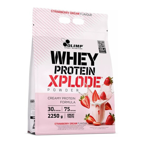 Olimp Nutrition Whey Protein Xplode Strawberry Dream Whey Protein Powder for Muscle Growth and Maintenance 2250g