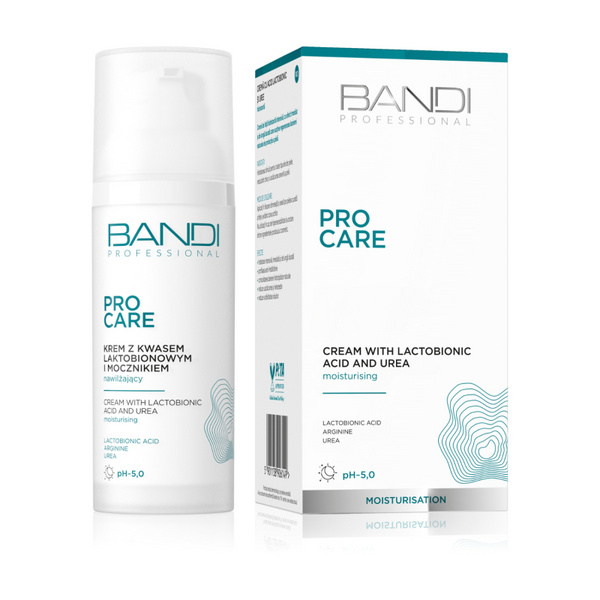 Bandi Professional Pro Care Nawilżający Krem z Kwasem Laktobionowym i Mocznikiem 50ml