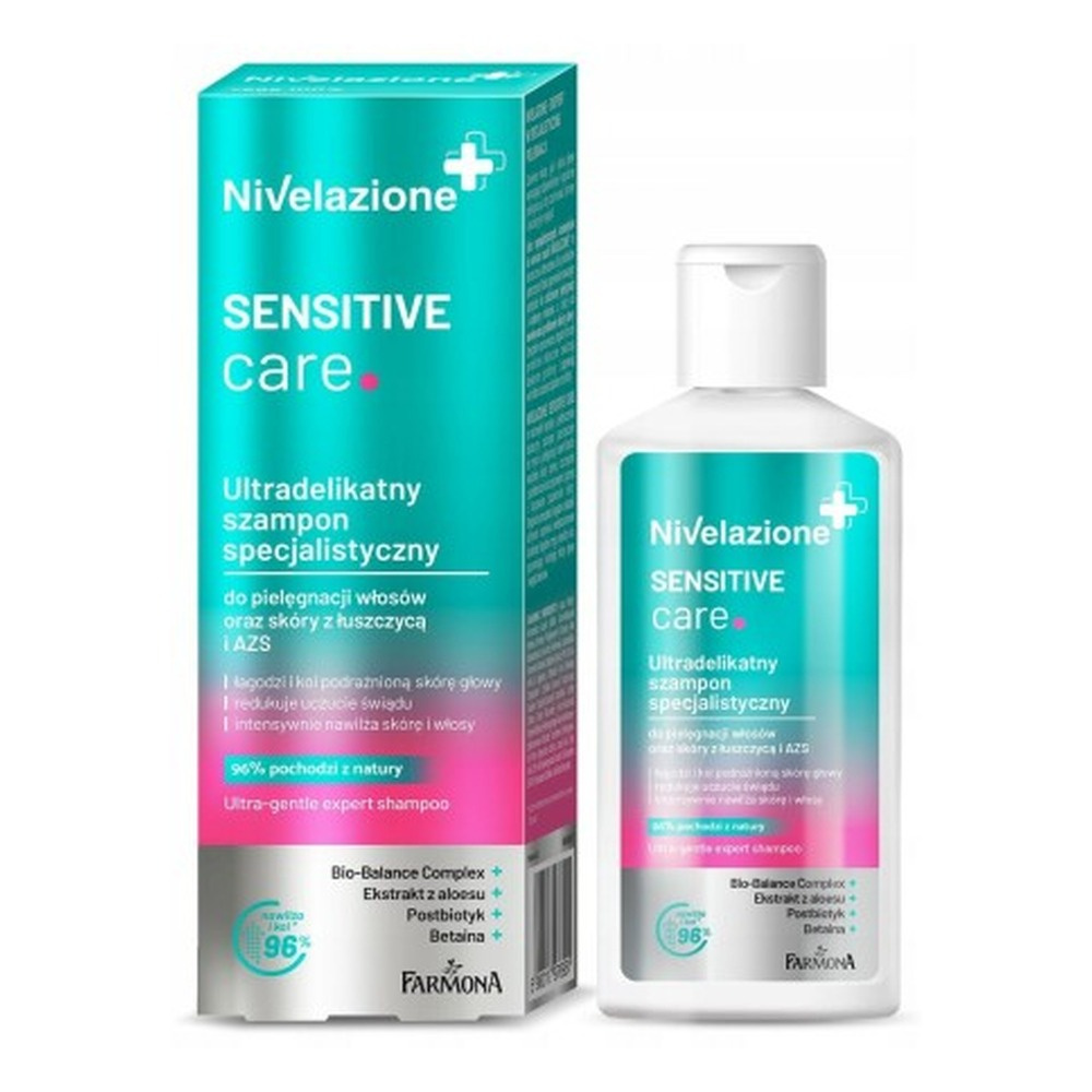 Nivelazione Sensitive Care Ultradelikatny Szampon Specjalistyczny do Pielęgnacji Włosów oraz Skóry z Łuszczycą i AZS 100ml