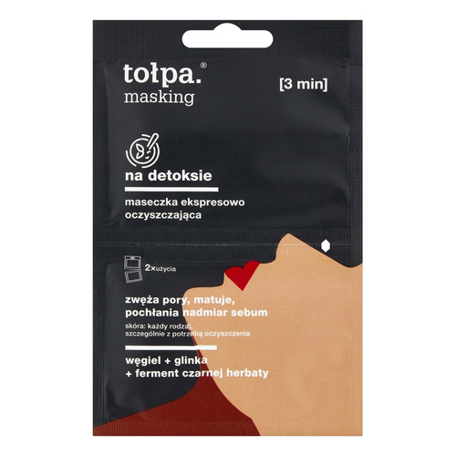 Tolpa Masking On Detox Maska Oczyszczająca 2x5ml