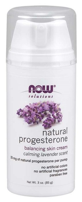 NOW Foods Natural Progesterone Balancing Skin Cream with Lavender 85g