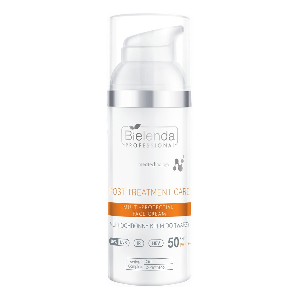 Bielenda Professional IS Post Treatment Multi Protective Face Cream SPF 50 with CICA 50ml