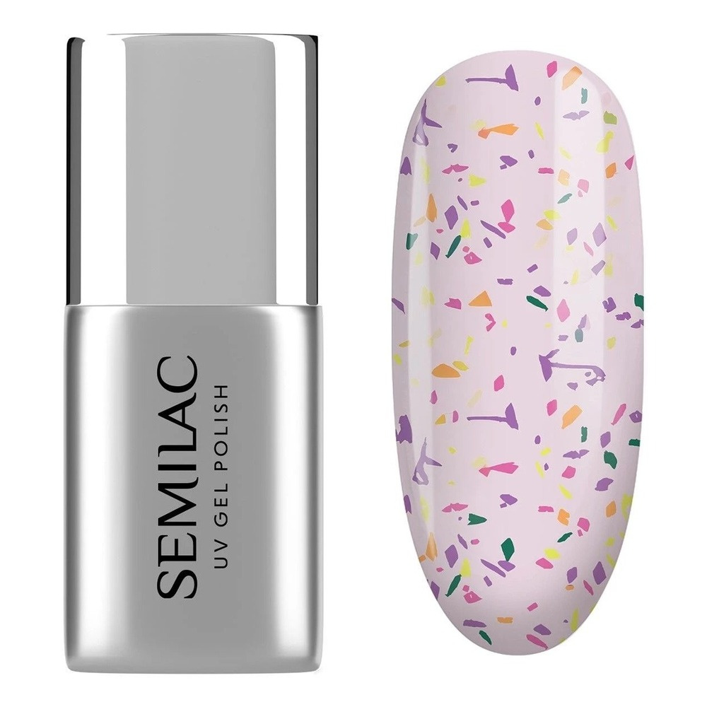 Semilac Top Coat Matte Violet Galaxy 7ml